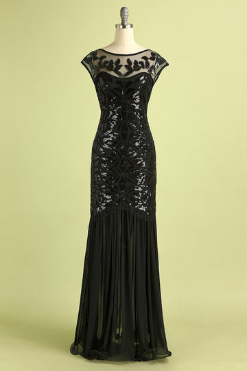 Rétro Robe de Soirée Années 20 A Paillettes